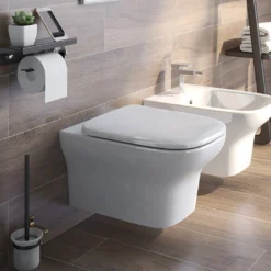 Imex Grace Rimless Wall Hung WC With Slimline Luxury Puraplast Seat Soft Close