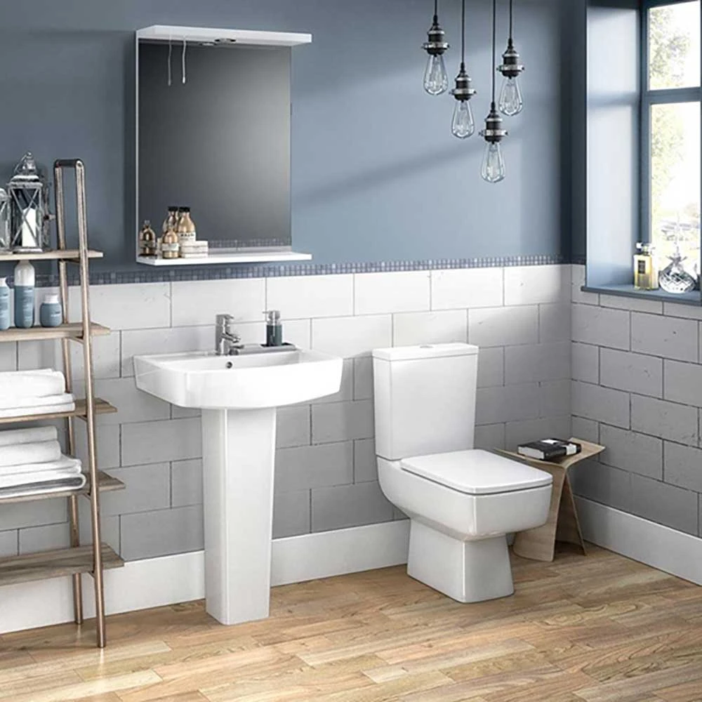 Jack Square Close Coupled Compact Toilet & Soft Close Seat 5 Jack Square Close Coupled Compact Toilet & Soft Close Seat - Image 5