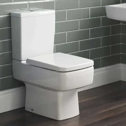 Jack Square Close Coupled Compact Toilet & Soft Close Seat