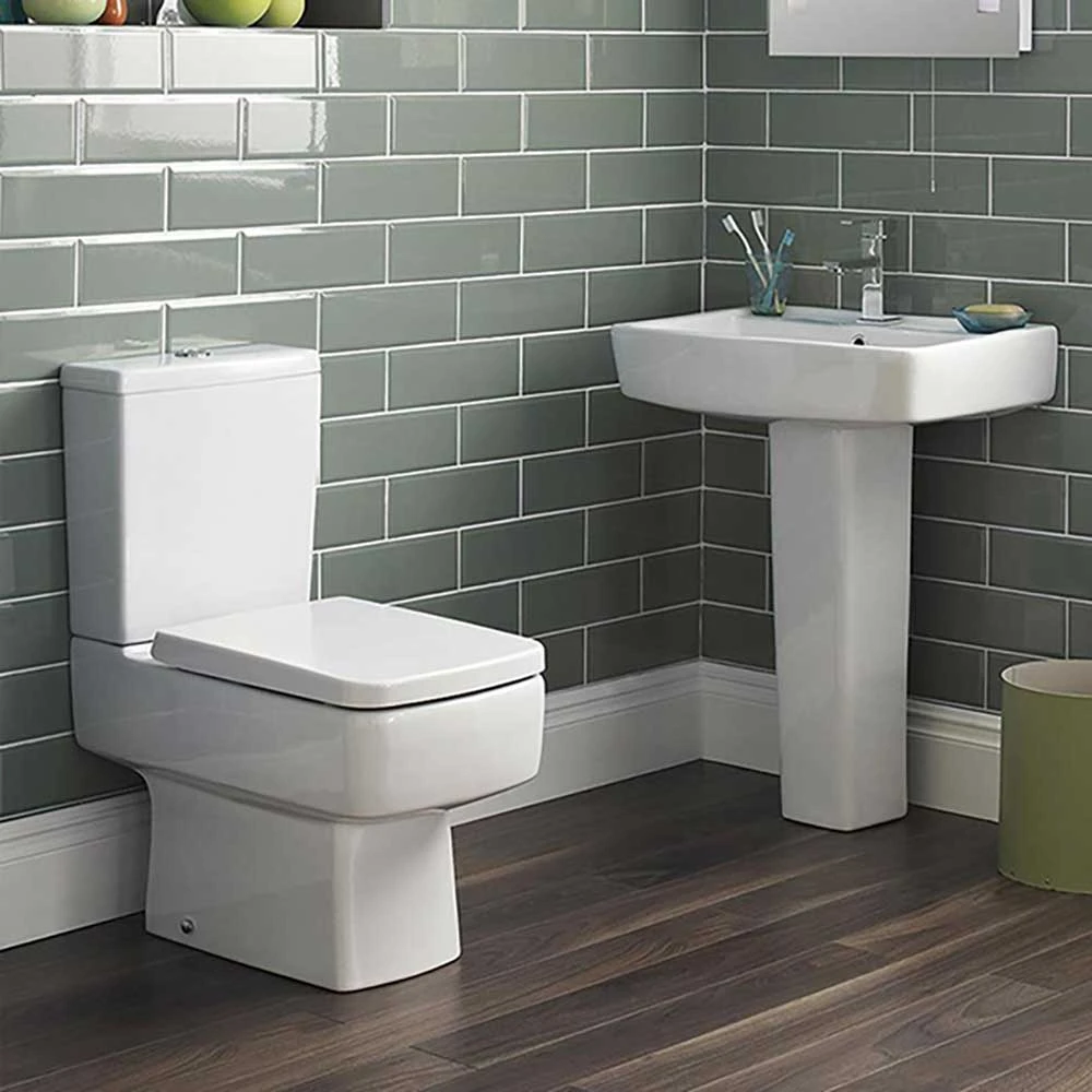 Jack Square Close Coupled Compact Toilet & Soft Close Seat 6 Jack Square Close Coupled Compact Toilet & Soft Close Seat - Image 6