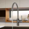 Just Taps Brushed Gunmetal Grey Single Lever Kitchen Sink Mixer Tap