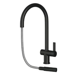 Just Taps VOS Pull Out Single Lever Mono Kitchen Mixer - Matt Black 9 Just Taps VOS Pull Out Single Lever Mono Kitchen Mixer - Matt Black -Vado Shop just taps pull out spray kitchen mixer matt black cutout 2
