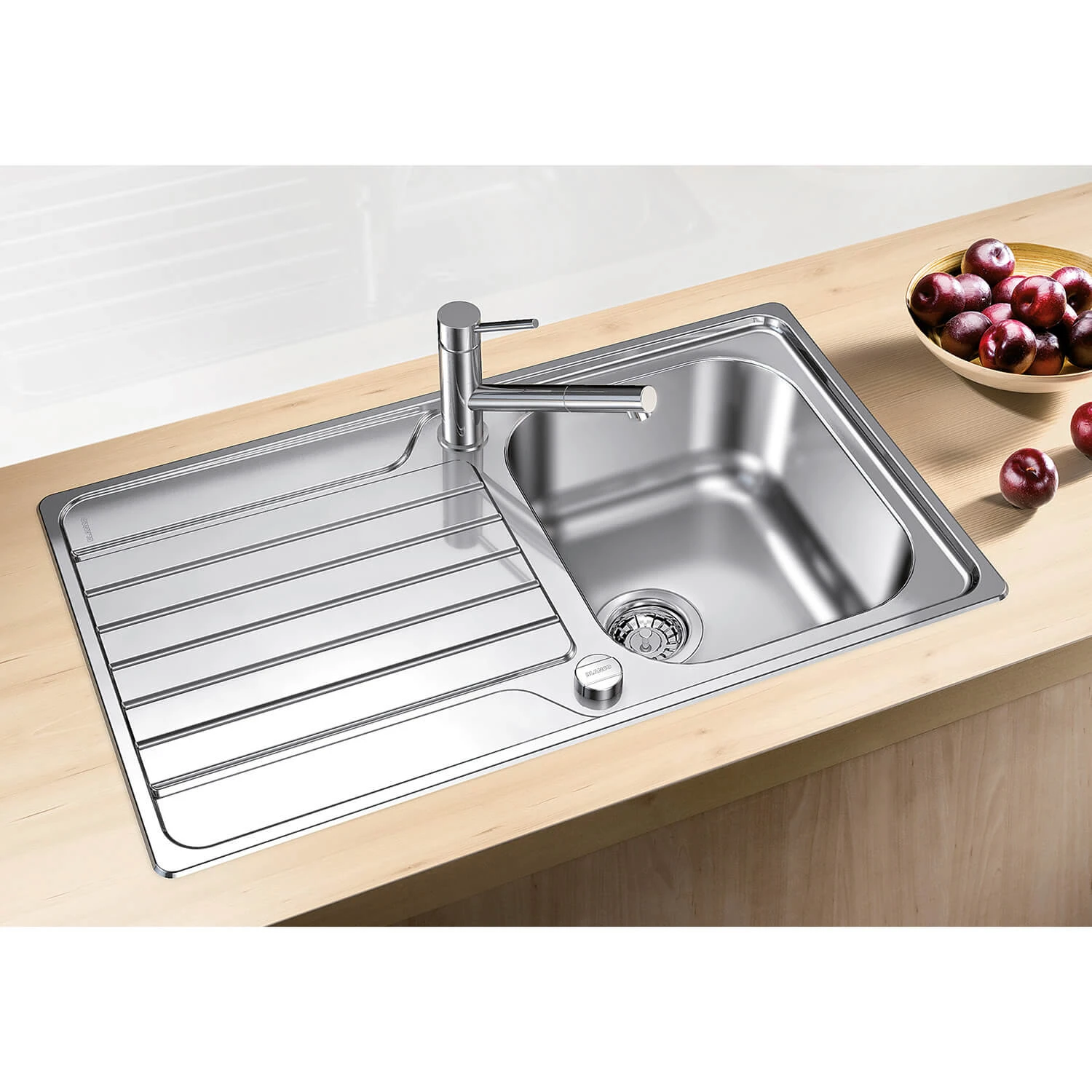 Blanco Kano-S Single Lever Mono Pull Out Kitchen Mixer Tap - Chrome 3 Blanco Kano-S Single Lever Mono Pull Out Kitchen Mixer Tap - Chrome - Image 3