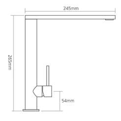 Caple Karns Single Lever Mono Kitchen Mixer - Chromite Black -Vado Shop kar bk tech 2