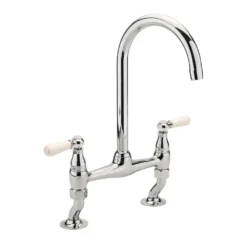 Sagittarius Kensington Lever Bridge Mixer Tap - Chrome