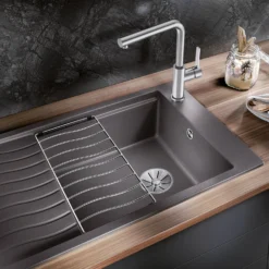 Blanco Lanora Eco Cold Start WRAS Approved Brushed Stainless Steel Mono Kitchen Mixer Tap 11 Blanco Lanora Eco Cold Start WRAS Approved Brushed Stainless Steel Mono Kitchen Mixer Tap -Vado Shop lanora lifestyle 3