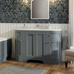 Butler & Rose Benedict 1200mm Floorstanding Vanity Unit & Basin - Spa Grey