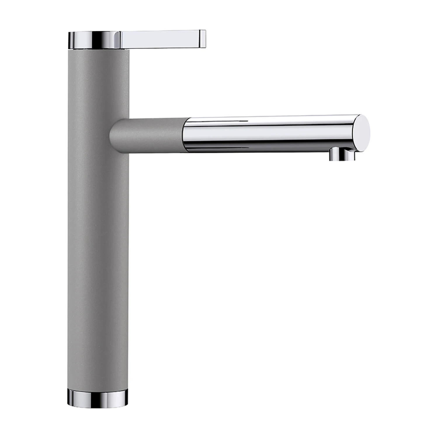 Blanco Linee-S Single Lever Pull Out Kitchen Mixer Tap - Alumetallic & Chrome 4 Blanco Linee-S Single Lever Pull Out Kitchen Mixer Tap - Alumetallic & Chrome - Image 4