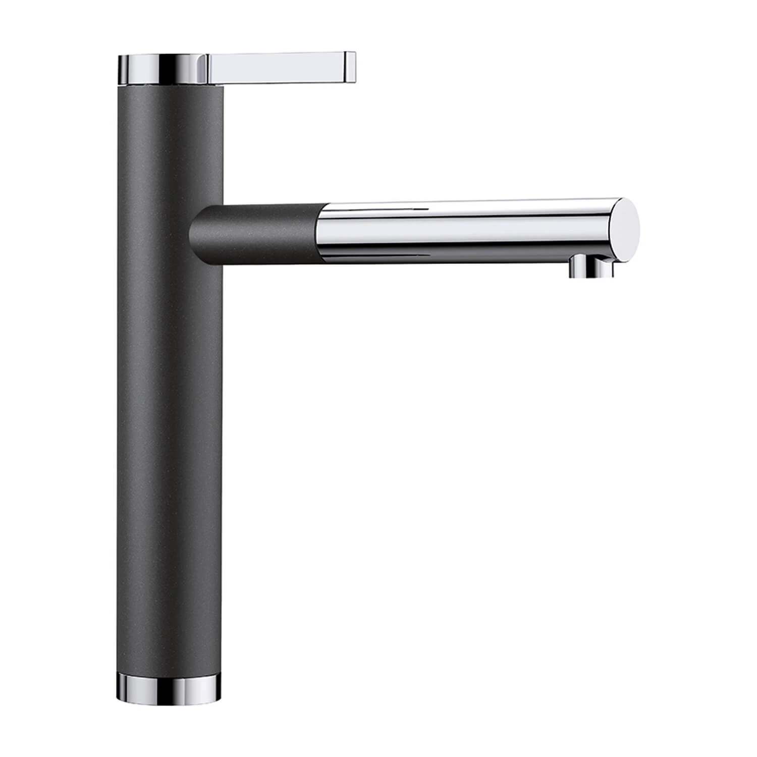 Blanco Linee-S Single Lever Pull Out Kitchen Mixer Tap - Alumetallic & Chrome 1 Blanco Linee-S Single Lever Pull Out Kitchen Mixer Tap - Alumetallic & Chrome