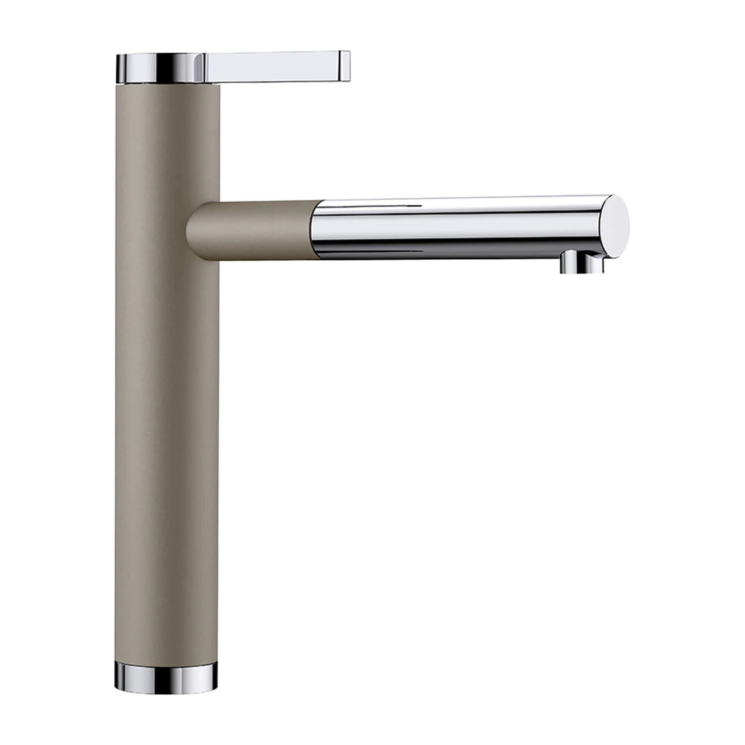 Blanco Linee-S Single Lever Pull Out Kitchen Mixer Tap - Alumetallic & Chrome 5 Blanco Linee-S Single Lever Pull Out Kitchen Mixer Tap - Alumetallic & Chrome - Image 5