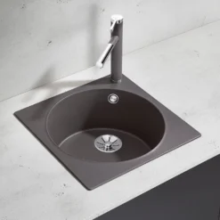 Blanco Linee-S Single Lever Pull Out Kitchen Mixer Tap - Alumetallic & Chrome 29 Blanco Linee-S Single Lever Pull Out Kitchen Mixer Tap - Alumetallic & Chrome -Vado Shop linee s rock grey lifestyle 1