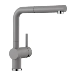 Blanco Linus-S Vario Single Lever Mono Pull Out Kitchen Mixer Tap - Coffee 25 Blanco Linus-S Vario Single Lever Mono Pull Out Kitchen Mixer Tap - Coffee -Vado Shop linus s alumetallic product shot