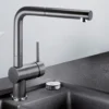 Blanco Linus-S Vario Single Lever Mono Pull Out Kitchen Mixer Tap - Coffee