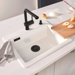 Blanco Linus-S Single Lever Mono Pull Out Kitchen Mixer Tap - Chrome 23 Blanco Linus-S Single Lever Mono Pull Out Kitchen Mixer Tap - Chrome -Vado Shop linus s matt black lifestyle 2