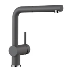 Blanco Linus-S Vario Single Lever Mono Pull Out Kitchen Mixer Tap - Coffee 24 Blanco Linus-S Vario Single Lever Mono Pull Out Kitchen Mixer Tap - Coffee -Vado Shop linus s rock grey product shot