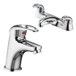Vellamo Loop Basin Mixer & Bath Filler Pack