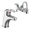 Vellamo Loop Basin Mixer And Bath Shower Mixer Pack