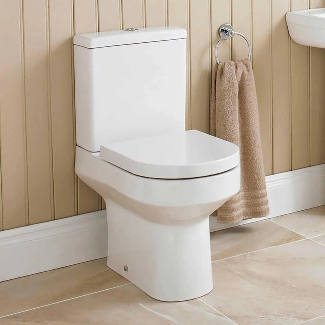 Lorraine Short Projection Close Coupled Toilet With Soft Close Seat 1 Lorraine Short Projection Close Coupled Toilet With Soft Close Seat