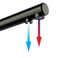 Clearwater Malin Mono Kitchen Mixer With Swivel Spout And Cold Filtered Water - PVD Gunmetal -Vado Shop malin arrows