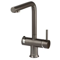 Clearwater Malin Mono Kitchen Mixer With Swivel Spout And Cold Filtered Water - PVD Gunmetal