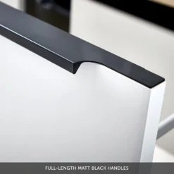 Harbour Status 600mm Wall Hung Vanity Unit & Basin - Gloss White With Matt Black Frame 11 Harbour Status 600mm Wall Hung Vanity Unit & Basin - Gloss White With Matt Black Frame -Vado Shop matt black handles 2