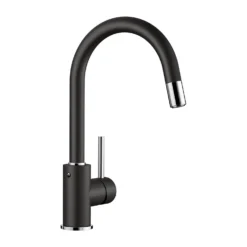 Blanco Mida-S Single Lever Mono Pull Out Kitchen Mixer Tap - Anthracite