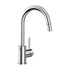 Blanco Mida-S Single Lever Mono Pull Out Kitchen Mixer Tap - Matt Black 8 Blanco Mida-S Single Lever Mono Pull Out Kitchen Mixer Tap - Matt Black -Vado Shop mida s chrome product shot