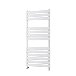 Brenton Milos White Designer Heated Towel Rail - 1200 X 500mm -Vado Shop milos 1200 white cutout