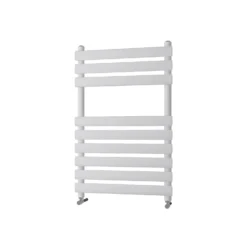 Brenton Milos White Designer Heated Towel Rail - 1200 X 500mm -Vado Shop milos 800 white cutout