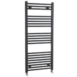 Nuie Straight Anthracite Ladder Towel Rails - 1150 X 500mm