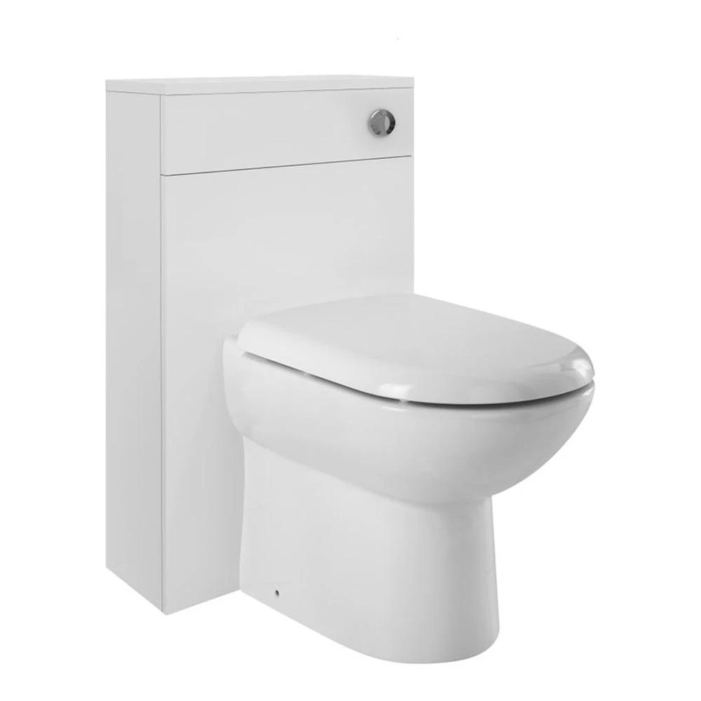 Nuie Eden 500mm Back To Wall Toilet Unit - Gloss White 1 Nuie Eden 500mm Back To Wall Toilet Unit - Gloss White