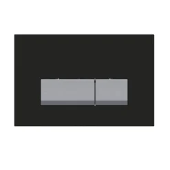 Keytec 1.12m Adjustable WC Frame With WRAS Approved Dual Flush Cistern & Black Glass Push Button Flushplate -Vado Shop p54 0001 1