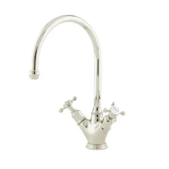 Perrin & Rowe Minoan Twin Crosshead Mono Sink Mixer With Swivel Spout - Gold 15 Perrin & Rowe Minoan Twin Crosshead Mono Sink Mixer With Swivel Spout - Gold -Vado Shop perrin and rowe 4385 nickel
