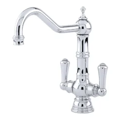 Perrin & Rowe Picardie Twin Lever Mono Sink Mixer - Chrome -Vado Shop perrin and rowe 4761