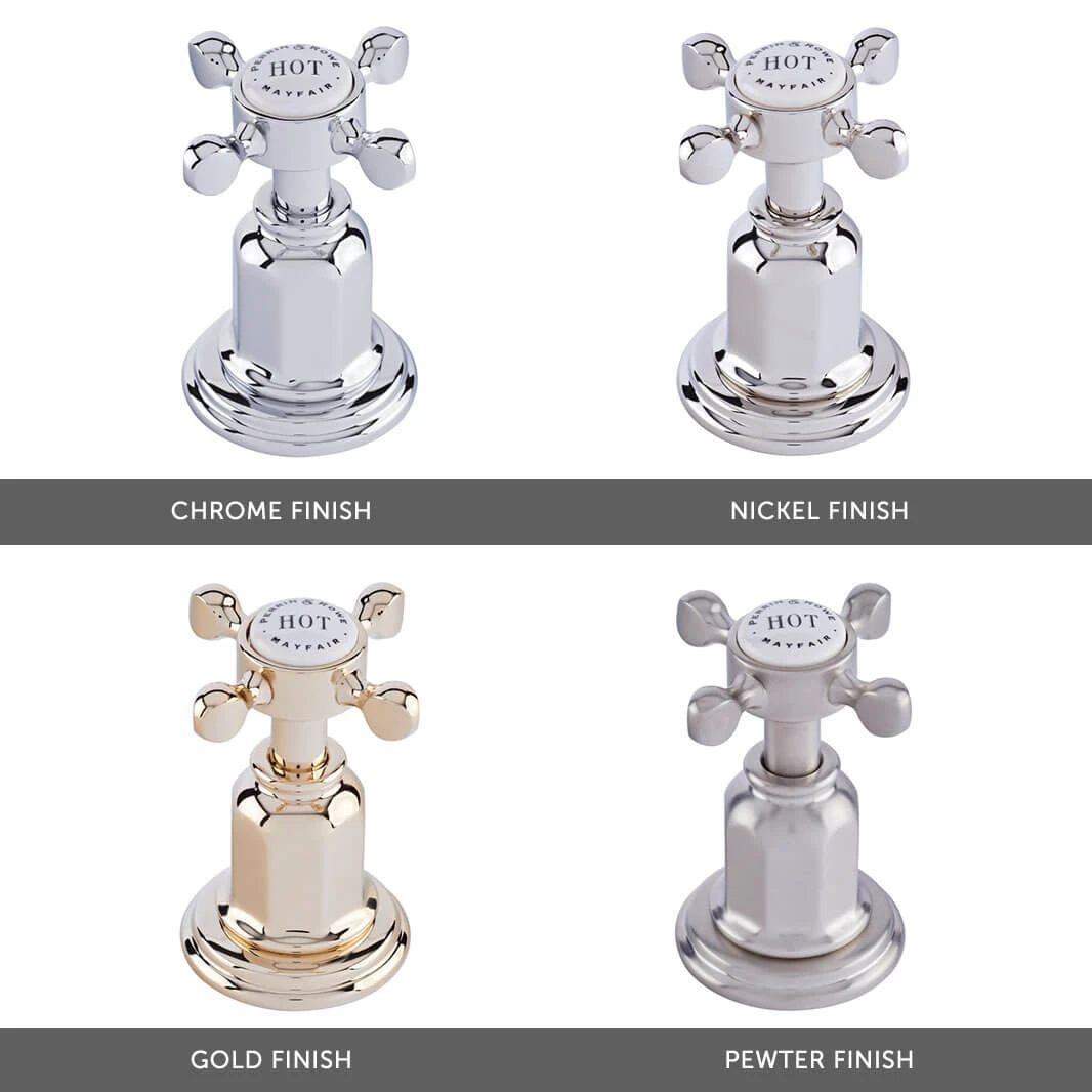 Perrin & Rowe Provence 2 Hole Bridge Sink Mixer With Lever Handles - Polished Nickel 5 Perrin & Rowe Provence 2 Hole Bridge Sink Mixer With Lever Handles - Polished Nickel - Image 5