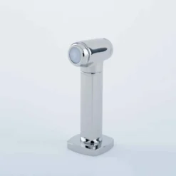 Perrin & Rowe Rubiq 2 Hole Dual Lever 'U' Spout Sink Mixer & Rinse - Pewter -Vado Shop perrin rowe 4310 detail