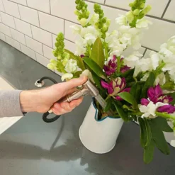 Perrin & Rowe Orbiq 2 Hole Dual Lever 'C' Spout Sink Mixer & Rinse - Pewter -Vado Shop perrin rowe 4360 detail2 1