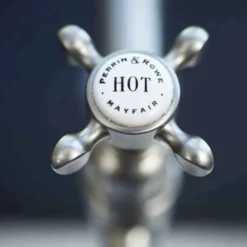 Perrin & Rowe Minoan Twin Crosshead Mono Sink Mixer With Swivel Spout - Gold 11 Perrin & Rowe Minoan Twin Crosshead Mono Sink Mixer With Swivel Spout - Gold -Vado Shop perrin rowe 4385 detail1