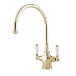 Perrin & Rowe Phoenician Mono Sink Mixer With Porcelain Lever Handles - Chrome -Vado Shop perrin rowe 4460 gold
