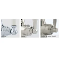 Perrin & Rowe Oberon Twin Lever Swivel 'C' Spout Sink Mixer - Chrome -Vado Shop perrin rowe finishes 6