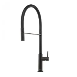 Caple Preto Mono Kitchen Mixer Tap With Pull Out Spray - Matt Black