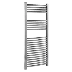 Nuie Curved Chrome Towel Radiator - 1100mm X 500mm | 959 BTU