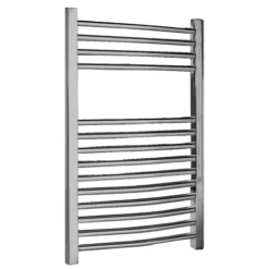 Nuie Curved Ladder Rail In Chrome - 700 X 500mm