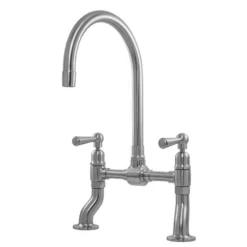 Caple Putney Traditional Kitchen Bridge Mixer - Stainless Steel