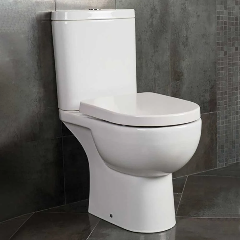 Rak Tonique Close Coupled Toilet & Soft Close Seat 1 Rak Tonique Close Coupled Toilet & Soft Close Seat