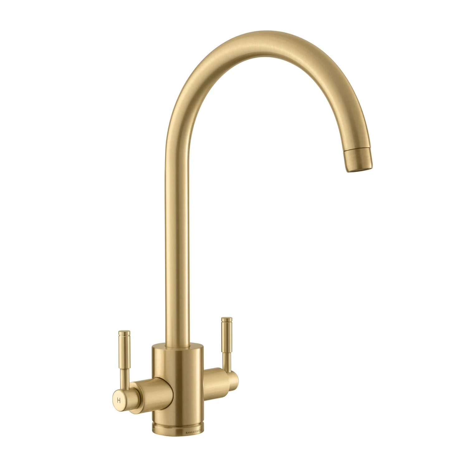 Rangemaster Aquatrend Twin Lever Monobloc Kitchen Sink Mixer Tap - Brushed Brass 5 Rangemaster Aquatrend Twin Lever Monobloc Kitchen Sink Mixer Tap - Brushed Brass - Image 5