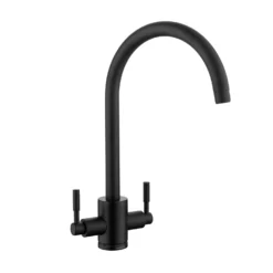 Rangemaster Aquatrend Twin Lever Monobloc Kitchen Sink Mixer Tap - Brushed Brass 9 Rangemaster Aquatrend Twin Lever Monobloc Kitchen Sink Mixer Tap - Brushed Brass -Vado Shop rangemaster aquatrend twin lever mixer mb cutout