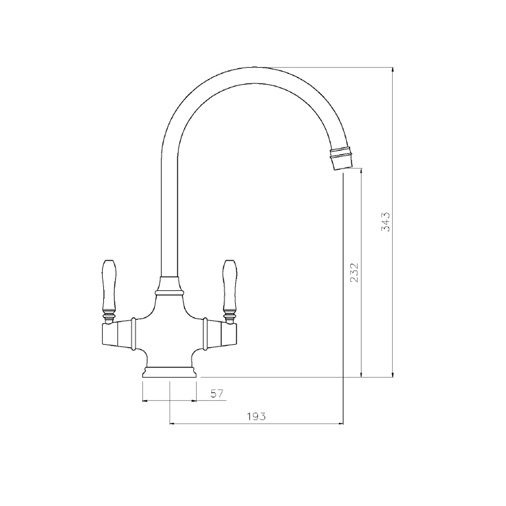 Rangemaster Belfast Kitchen Mixer Tap - Chrome 3 Rangemaster Belfast Kitchen Mixer Tap - Chrome - Image 3