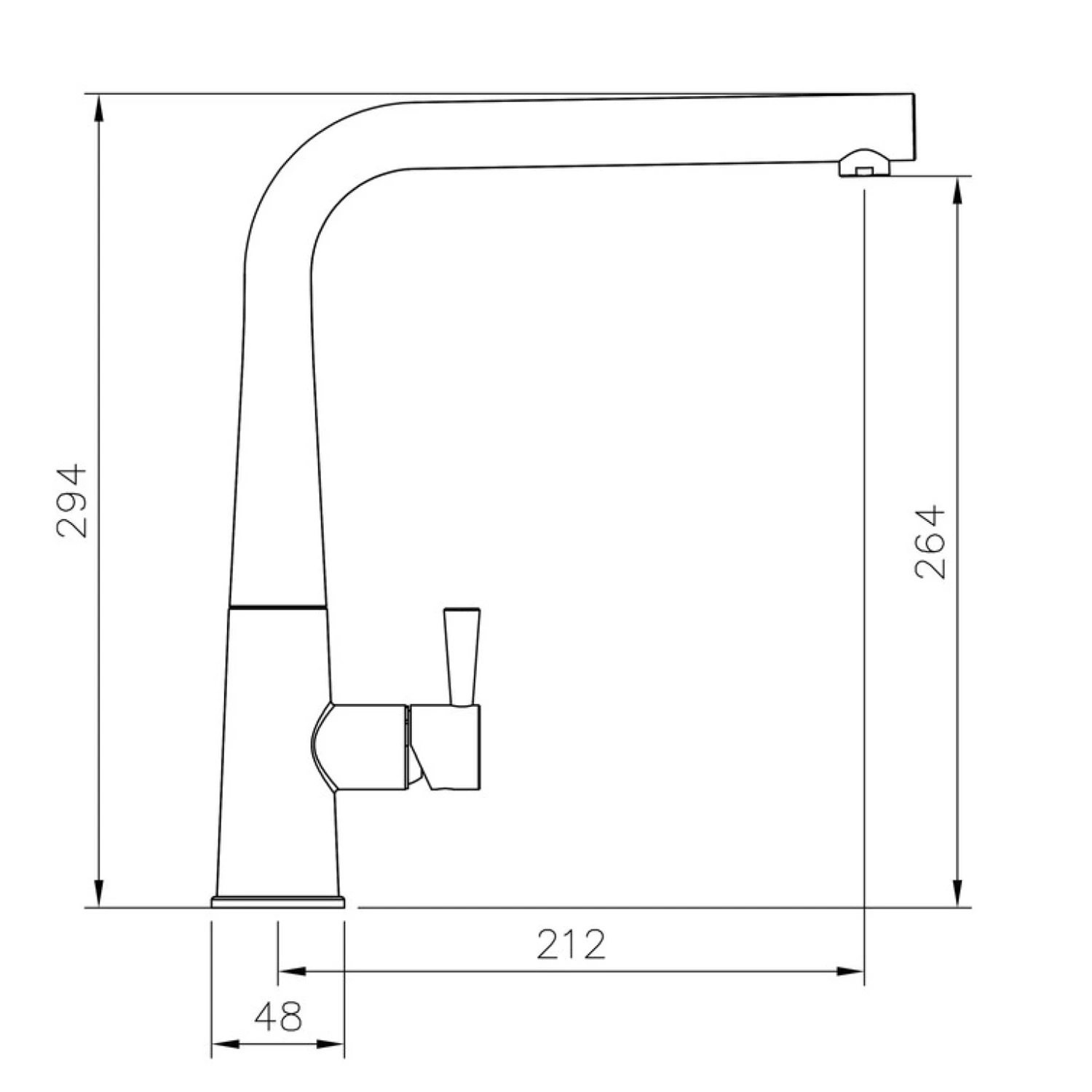 Rangemaster Conical Single Lever Mono Kitchen Mixer Tap - Polished Chrome 2 Rangemaster Conical Single Lever Mono Kitchen Mixer Tap - Polished Chrome - Image 2