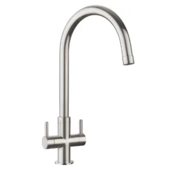 Rangemaster Monorise Monobloc Kitchen Sink Mixer Tap - Brushed Nickel